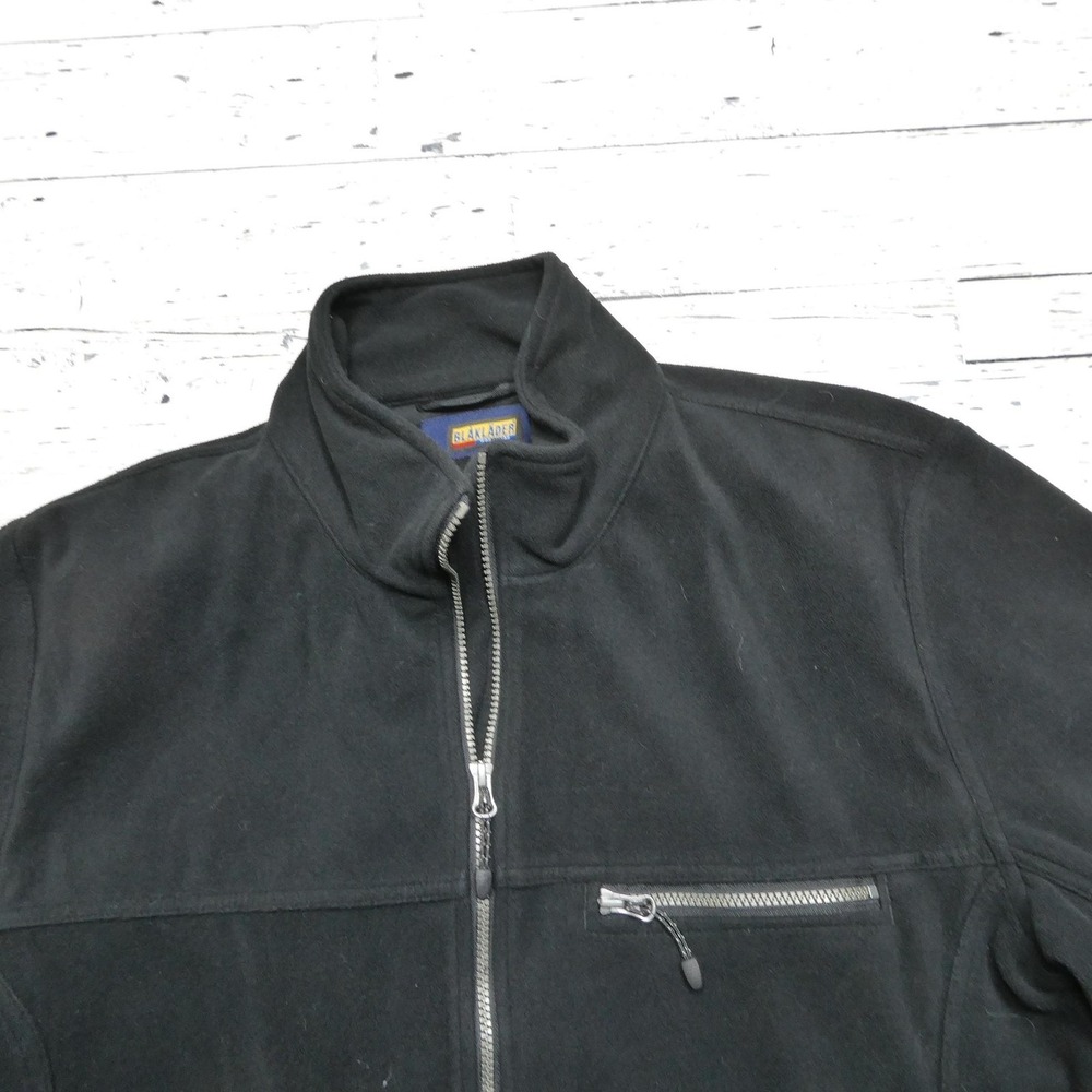 Blaklader Fleece Jacket Mens XL Black Workwear Full Zip Pockets Lined Collared - Picture 3 of 10